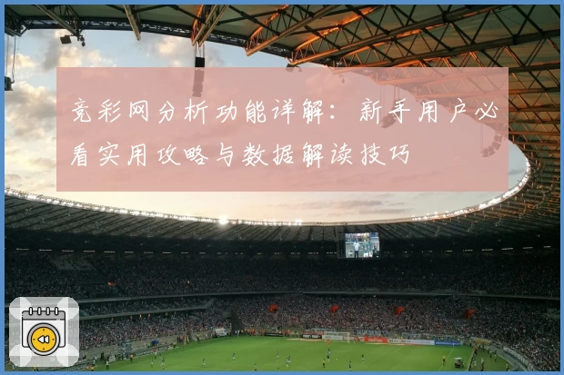 竞彩网分析功能详解：新手用户必看实用攻略与数据解读技巧